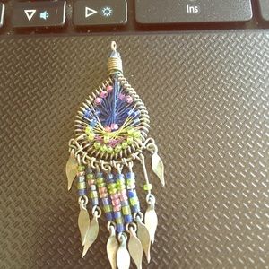Dream catcher necklace pendant, can be custom hung